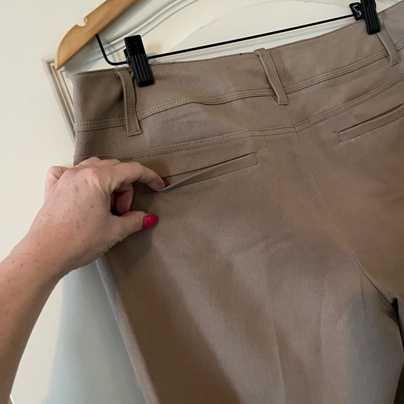 Zac & Rachel Tan Dress Pants/ Slacks Straight Leg women’s Size 12 - Picture 2 of 14